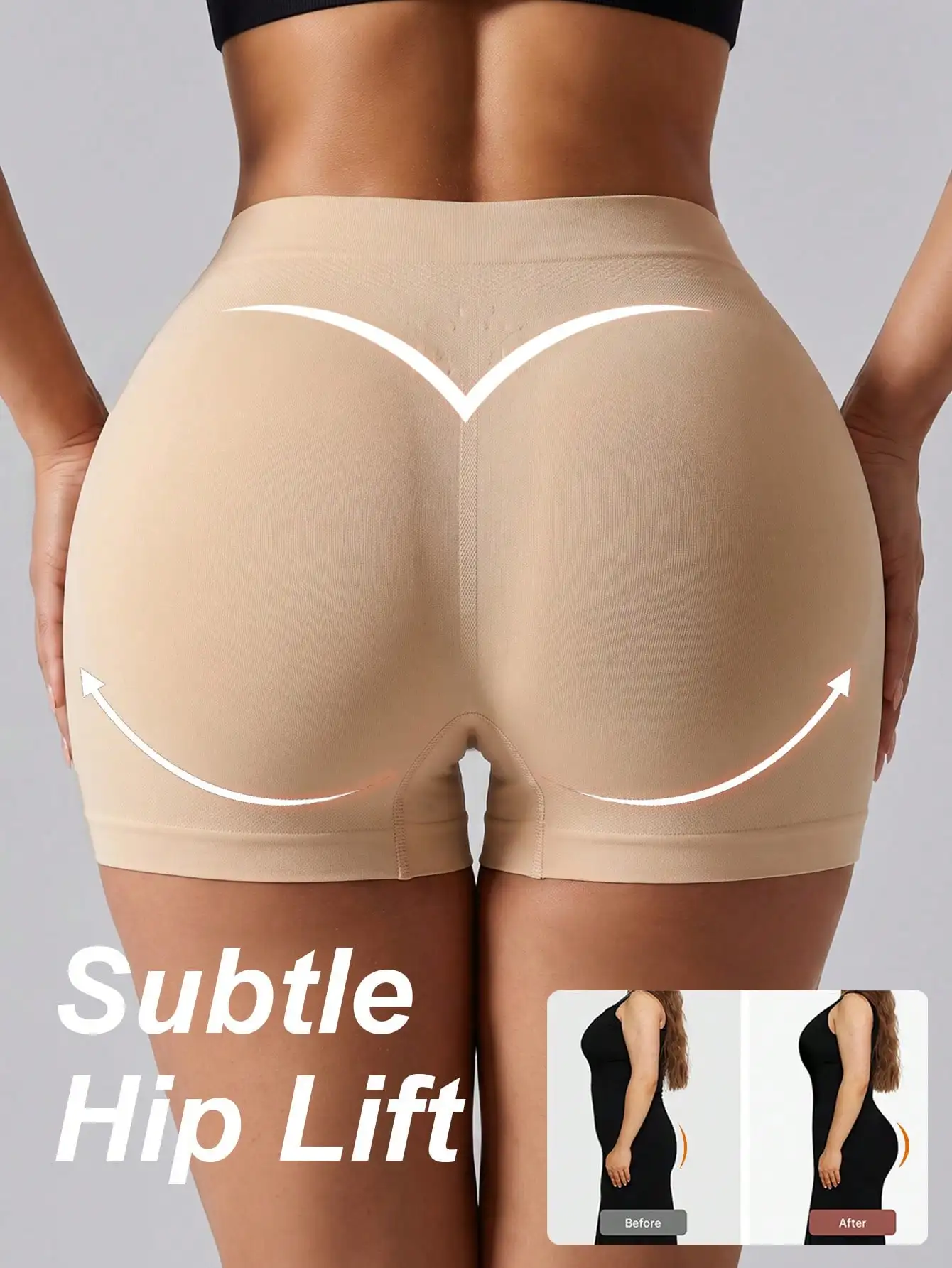 Boyshort Underwear - 女性用シームレスボディシェイパーパンティー、ローウエスト、お腹を引き締める、通気性があり快適、ヒップアップ効果のあるショーツ、下着。