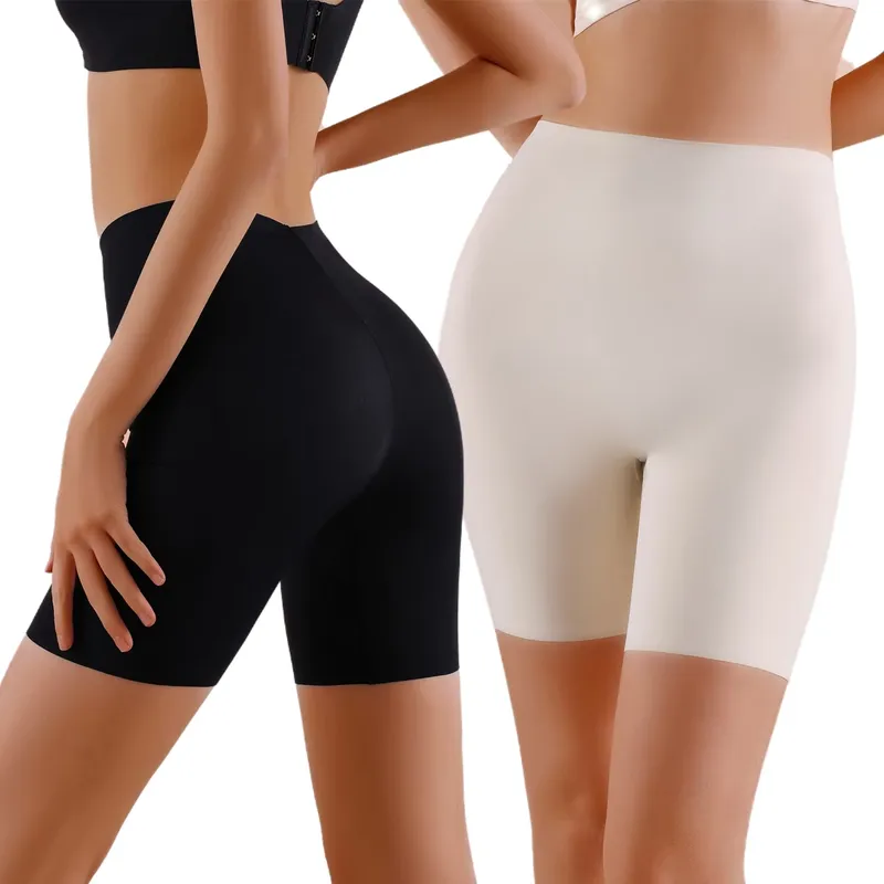 シームレスハイウエストショーツパンティー 女性用 お腹コント - Boyshort Underwear のレビューと価格