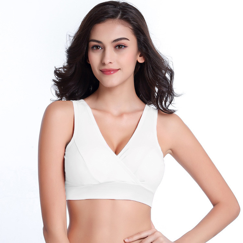 マタニティ無地タンクトップ型ワイヤレス授乳用スリープブラ、パ - Nursing Bra Sleep のレビューと価格