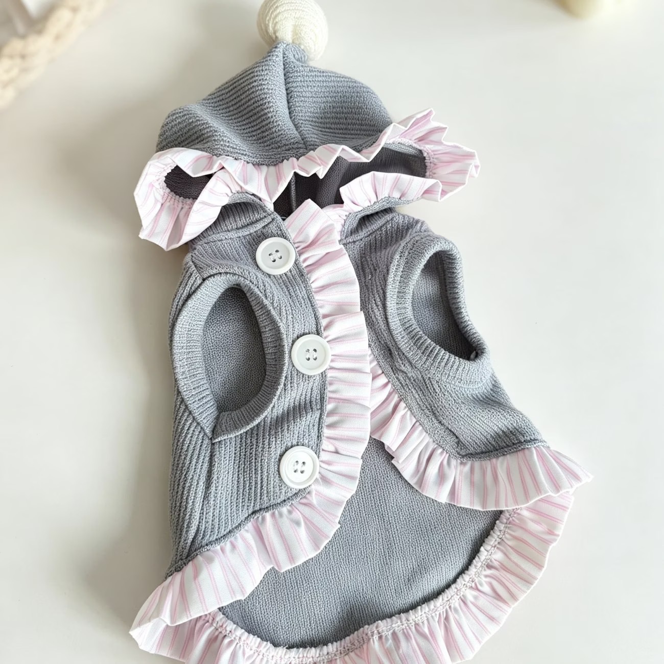 ペット用、秋・冬用、フード付きジャケット、袖なし、レーススカ - Lace Teddy Lingerie のレビューと価格