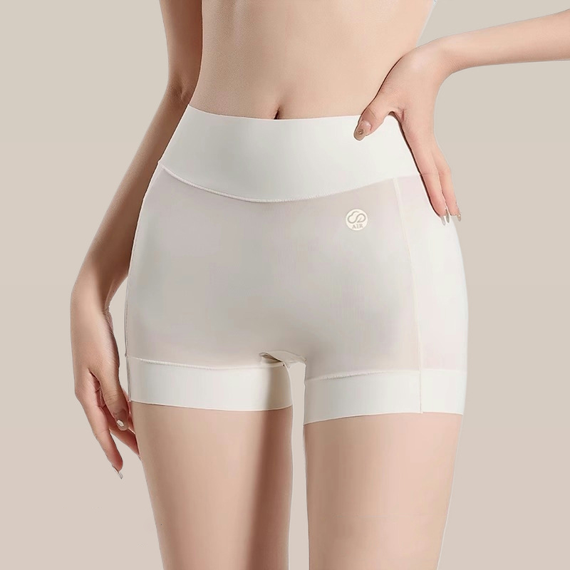 女性の安全ショーツシームレスなアイスシルク薄いショートパンツ - Boyshort Underwear のレビューと価格