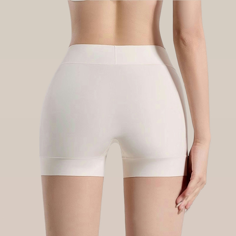 女性の安全ショーツシームレスなアイスシルク薄いショートパンツ - Boyshort Underwear のレビューと価格