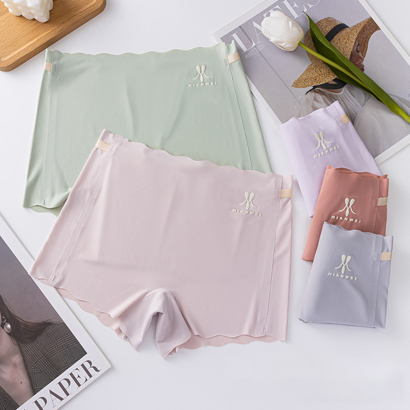女性用のシームレスなアイスシルクの安全ショーツ,ミディアムウ - Boyshort Underwear のレビューと価格